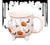 Tasse de café d'Halloween - Tasse en céramique sur le thème des sorcières | Tasses de café en céramique inspirées d'Halloween | Tasses fantômes résistantes à la chaleur