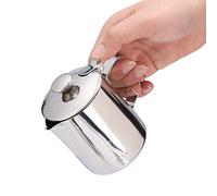 Tasse de café en acier inoxydable, lait moustillante pichet en métal Café à cramp à tasse de tasse de lait mousse (350 ml)