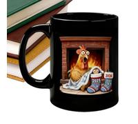Tasse de café en céramique festive avec design de dessin animé de poussin sucré, plats de consommation pour hommes, femmes, jeunes et, un cadeau de cuisine parfait pour