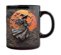 Tasse De Café En Sorcière - Tase De Sorcière En Céramique 325 Ml En Céramique, Mignon Conception Gothique Fantasmagorique Masse Imprimée Pour Sorcières, Tase De Thé Café - Cadeau D'Halloween La