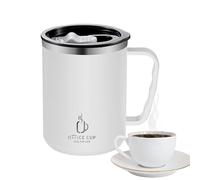 Tasse de café isolé - tasse thermique | 500 ml de gobelet à boire | voyage Gobelet avec couvercle et manche | Tasses de café portables en acier inoxydable pour boissons froides chaudes | Gobelers ave