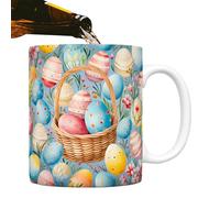 Tasse de café Pâques - Sturdy Easy to Install Safe Effortless Elegant , tasses 350 ml, en céramique drôles vacances, colorées pour boire Bunny Egg | Multipurpose Outdoor Indoor Utility Stable Cute