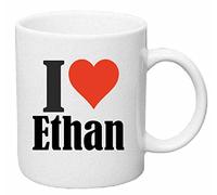 Tasse de Café Tasse à Thé … Coffee Mug I Love Ethan Hauteur 9 cm de Diamètre 8 cm Volume 330 ml Le pour leur Partenaire - Collègue - Amis