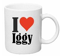 Tasse de Café .. Tasse à Thé … Coffee Mug I Love Iggy ... Hauteur 9 cm de Diamètre 8 cm Volume 330 ml ... Le pour leur Partenaire - Collègue - Amis