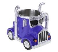 Tasse de camion semi-remorque unique de 300 ml en résine pour les amateurs de café et les collectionneurs Cadeau d'anniversaire Ornement de bureau Camion Modèle de modèle