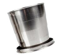 Tasse de camping pliable et non ternie, récipient à boisson dense et recyclable pour les voyages en à, mince, permanent, respectueux de la planète, de place, tasse non ternie