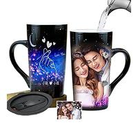 Tasse De Changeante De Couleur De Photo Personnalisée Magique,Café De Sensible à La Chaleur Chaude En CéRamique Bricolage Personnalisé Cadeau pour Petite