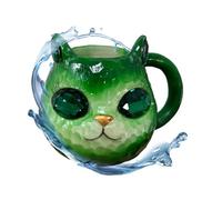 Tasse de chat - 340 ml de résine minérale, tasse à café visage d'animaux mignonne | Vaisselle à boire géode faite à la main | Décoratif pour la maison, la cuisine, le salon, tasse pour boissons