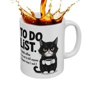 Tasse de chat | Tasse à thé amusante en céramique - Isolation thermique réutilisable - Vaisselle décorative pour la famille, les collègues, les amis, les amoureux des animaux de compagnie