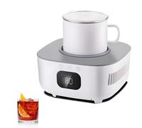 Tasse de Chauffage Et de Refroidissement Portable 50 W, Mini Refroidisseur de Tasse Rapide de Réfrigération Intelligente, Tasse de Refroidissement Rapide de Bureau for Boissons, Soda, Bière