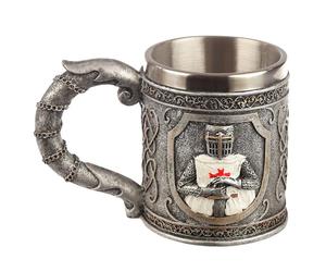Tasse de chevalier croisÃ© Puckator ArgentÃ© 10,5x15x9,5 cm