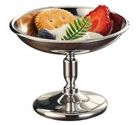 Tasse de crème glacée, bols de desserts en acier inoxydable 90 ml avec base haute stable, tasses desserts faciles à nettoyer pour le pudding à la gelée bonbons