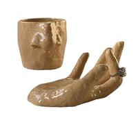 Tasse de cueillette de nez en céramique, support de bijoux amusant fait à la main, cadeau décoratif, multifonction pour le rangement et la décoration, idéal pour les bureaux à domicile, les tables
