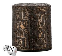 Tasse de dés en cuiron - Tasse roulante légère, récipient à remonter Doux | Jeu de Conseil, Accessoire de matériel de fête, Outil de Lancer, Rouleau de défi de menteur, Compagnon de vo