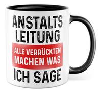 Tasse de direction de l'institution cadeau Tous les fous font ce que je dis, tasse à café psychiatrie chef direction collègue amie collègue idée cadeau équipe travail bureau clinique humour tasse à