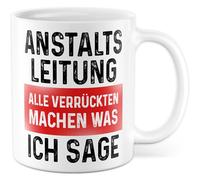 Tasse de direction de l'institution cadeau Tous les fous font ce que je dis, tasse à café psychiatrie chef direction collègue amie collègue idée cadeau équipe travail bureau clinique humour tasse à