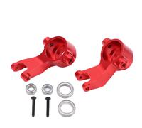 Tasse de direction RC, bloc de direction en alliage d'aluminium avec roulements et vis pour voiture ARRMA Senton série 1/10 RC rouge