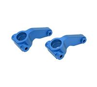 Tasse de direction RC en alliage d'aluminium, 2 pièces, blocs de direction RC résistants à l'usure, réduisant la friction, pour voiture RC 1/10 (Bleu)
