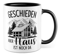 Tasse de divorce cadeau divorcé mais la maison est encore là, tasse à café séparation famille bureau travail équipe, idée cadeau collègue tasse à café