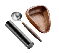 Tasse De Dosage De Grains De Café | Kit De Bouteille De Sprays De Réduction Statique | Plateau À En Céramique | Outil Portable En Bois De Baril Avec Cuillère, Brassage Sans Statistique, Id