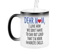 Tasse de fête des mères, Tasse à café pour la fête des mères | A ma chère maman Tasse à café, Tasse à changement de couleur et sensible à la température pour boire du thé ou de l'eau, Saint-Valentin