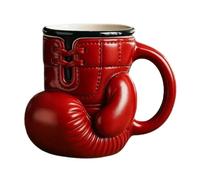Tasse de gants de boxe, tasse de café en céramique de nouveauté, tasse de café à gants de boxe rouge 12 oz, tasse de thé en céramique à thème de boxe pour boxeurs, entraîneurs, entraîneurs