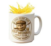 Tasse de golf pour hommes, 350 ml - Tasse à thé en céramique - Récipient humoristique pour pères, maris, grands-pères, fans de sport, bureau, maison, anniversaire, retraite, Noël, tournoi