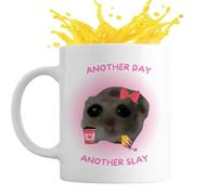 Tasse de hamster mignonne, tasse de hamster | Tasse drôle tasse à thé triste hamster - Tasse à eau en céramique Tasse à eau drôle Meme Mug mignon pour café à la maison