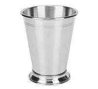 Tasse de Julep à La Menthe Argentée en Acier Inoxydable, Tasse de Cocktail Tasses Mélangées Verre Bar Fête Bière Martelé Cuivre Moscow Mule Cup