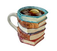 Tasse de livre de chapitre - Tasse à thé fantaisie en résine et acier inoxydable, verres Bookworm, accessoire ďe lecture créatif, ţasse à café amusante, cadeau | Lecteurs Femmes Hommes Écrivain