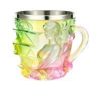 Tasse de livre peinte - Tasse au design artisanal de 150 ml, récipient de lecture 3D pour femme, écrivain, bibliothécaire, amateur de littérature, cadeau d'anniversaire de Noël, cappuccino la