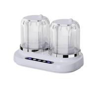 Tasse de machine à laver à double seau 2000ML Systèmes de blanchisserie domestique de grande capacité avec opérations nocturnes à faible bruit Texture Petite laveuse à double cuve purple