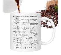 Tasse de mathématiques physiques - Équation en céramique de 320 ml, design de guide d'auto-stoppeur | Cadeau pour professeur de science, tasse fantaisie | Tasse d'inspiration d'ingénierie, chimie