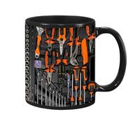 Tasse de mécanicien en forme de boîte à outils - Ensemble de tasses en céramique de 350 ml, modèle pour accents de cuisine, articles divers. Tasse avec un design attrayant qui imite les outils de