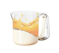 Tasse De Mélangeur À Œufs - Outil De Cuisson Pressé À La Main | Tasse De Mélangeur D'oeufs Manuel Sans Folie À Pâtisserie Polyvalente Avec Échelle De Lait En Poudre, Marinades, Pâte À Gâteau, Jus, Sau