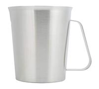 Tasse de mesure, 1500 ml d'échelle de mesure en acier inoxydable poignée ergonomique, petit bol à mélange, versement triangulaire, mesurer la tasse en acier inoxydable pour le bar