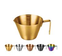 Tasse de mesure de café d'acier inoxydable, tasse de tir d'espresso de marque d'échelle, accessoires de cuisine