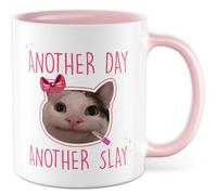Tasse de motivation Cadeau Another Slay Tasse à café 330 ml en céramique pour réussir motivation plaisir bureau idée cadeau tasse à café
