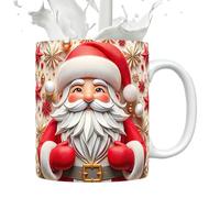 Tasse de Noël en céramique Père Noël - Tasse de Père Noël vintage, tasse à café Vista Teacup, tasse à expresso, tasse en céramique du Père Noël, tasse à café pour thé, chocolat chaud, lait