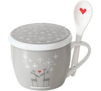 Tasse de Noël Jumbo avec couvercle et cuillère LOVELIES, 600 ml