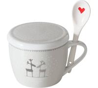Tasse de Noël Jumbo avec couvercle et cuillère LOVELIES, 600 ml