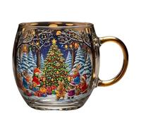 Tasse de Noël, tasse peinte pour festival | Tasse à café et thé de Noël amusante pour voyage, fête d'hiver, café, anniversaire, vacances, maison, mariage