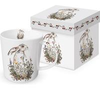 Tasse de Pâques PPD avec lapin en céramique dans une boîte cadeau