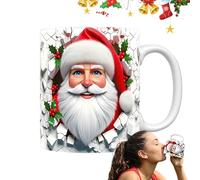 Tasse de Père Noël vintage - Tasse à café de Noël 350 ml | Tasses de Noël Tasse à café, tasse à café du Père Noël Tasses de Noël, Tasse en céramique pour café, thé, chocolat Ca