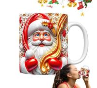 Tasse de Père Noël vintage - Tasse à café de Noël 350 ml | Tasses de Noël Tasse à café, tasse à café du Père Noël Tasses de Noël, Tasse en céramique pour café, thé, chocolat Ca