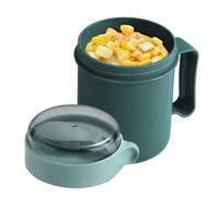 Tasse De Petit Déjeuner - 500ml Récipient Hermétique Pour Collation Avec Couvercle Et Cuillère | Joint Étanche | Récipient À Soupes Portable Pour Le Travail, L'université, La Randonnée, Les Voyages