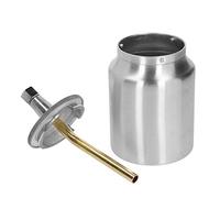 Tasse de Pistolet de pulvérisation en Aluminium 1000 ML, Pot de pulvérisation de Peinture à Alimentation par Aspiration, Bouilloire de Pistolet de pulvérisation pneumatique de (Calibre 2,5)