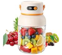 Tasse de presse-agrumes électrique portable avec bec verseur, mélangeur personnel de grande capacité de 800 ml, 12 lames et doubles couvercles, tasse de presse-agrumes sans fil rechargeable US 1200ML