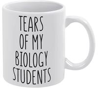 Tasse de professeur de biologie « Les larmes de mes étudiants en biologie » - Idée d'anniversaire amusante pour maman, papa, mari, femme - Tasse à café de 11 oz, tasse à thé blanche
