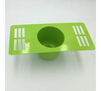 Tasse de Putting de Golf d'intérieur, Trou d'entraînement avec Design à Fentes pour la Circulation d’air, Aide de précision pour Maison, Bureau et bouches d’aération au Sol, Plastique Vert Rigide